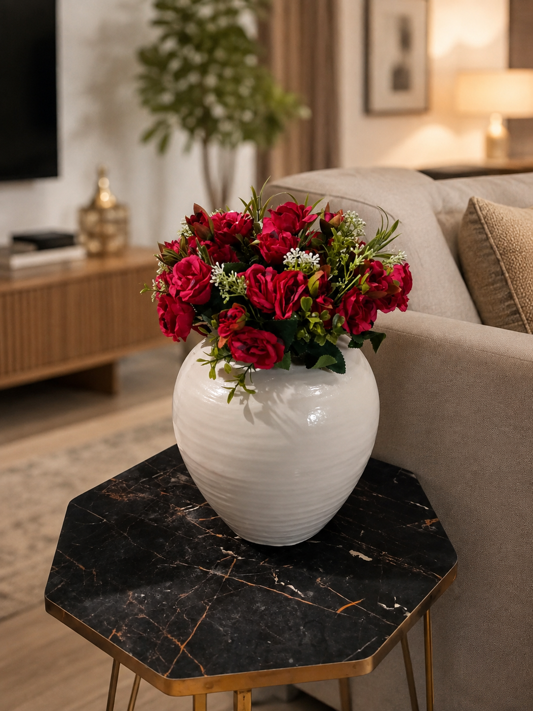 Red Small Rose Bunch